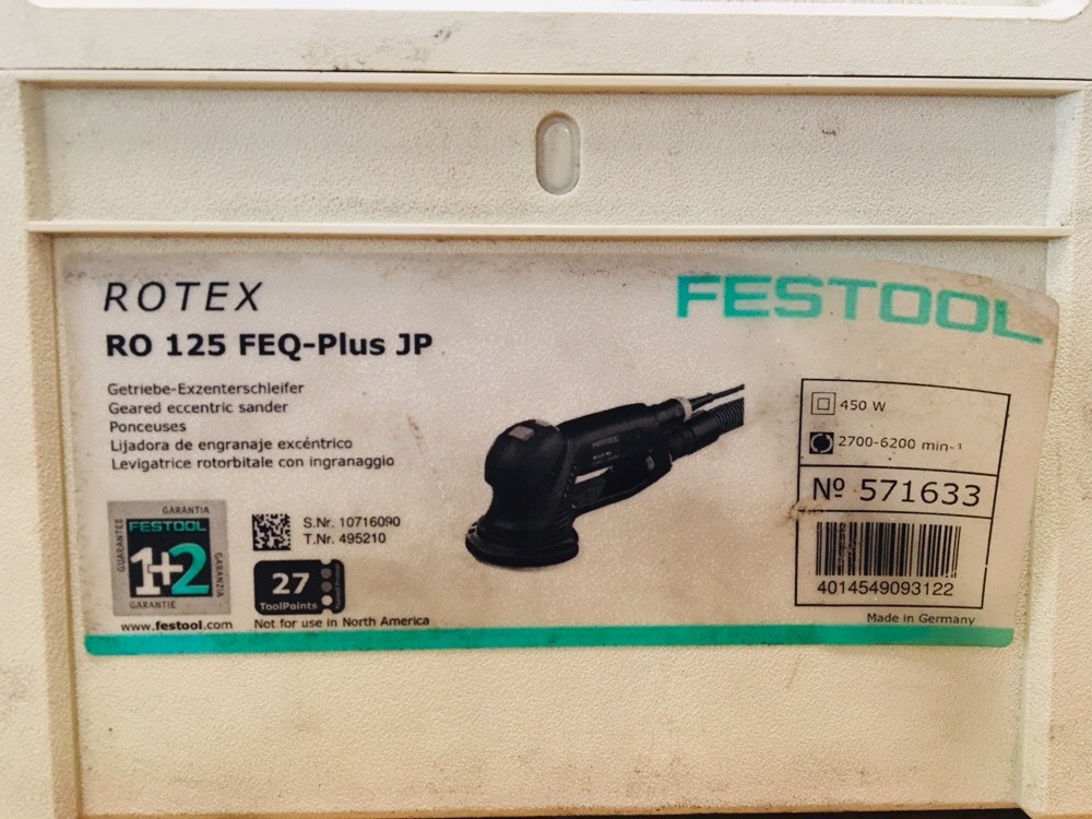 フェスツール サンダー RO 125 FEQ-PLUS | 長野県安曇野市電動工具買取 写真8