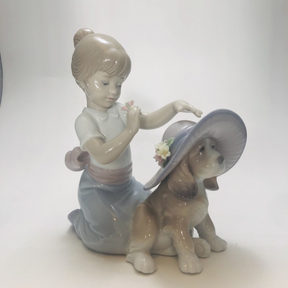 LLADRO おめかししようね 置物 長野県松本市 陶器人形買取 写真1