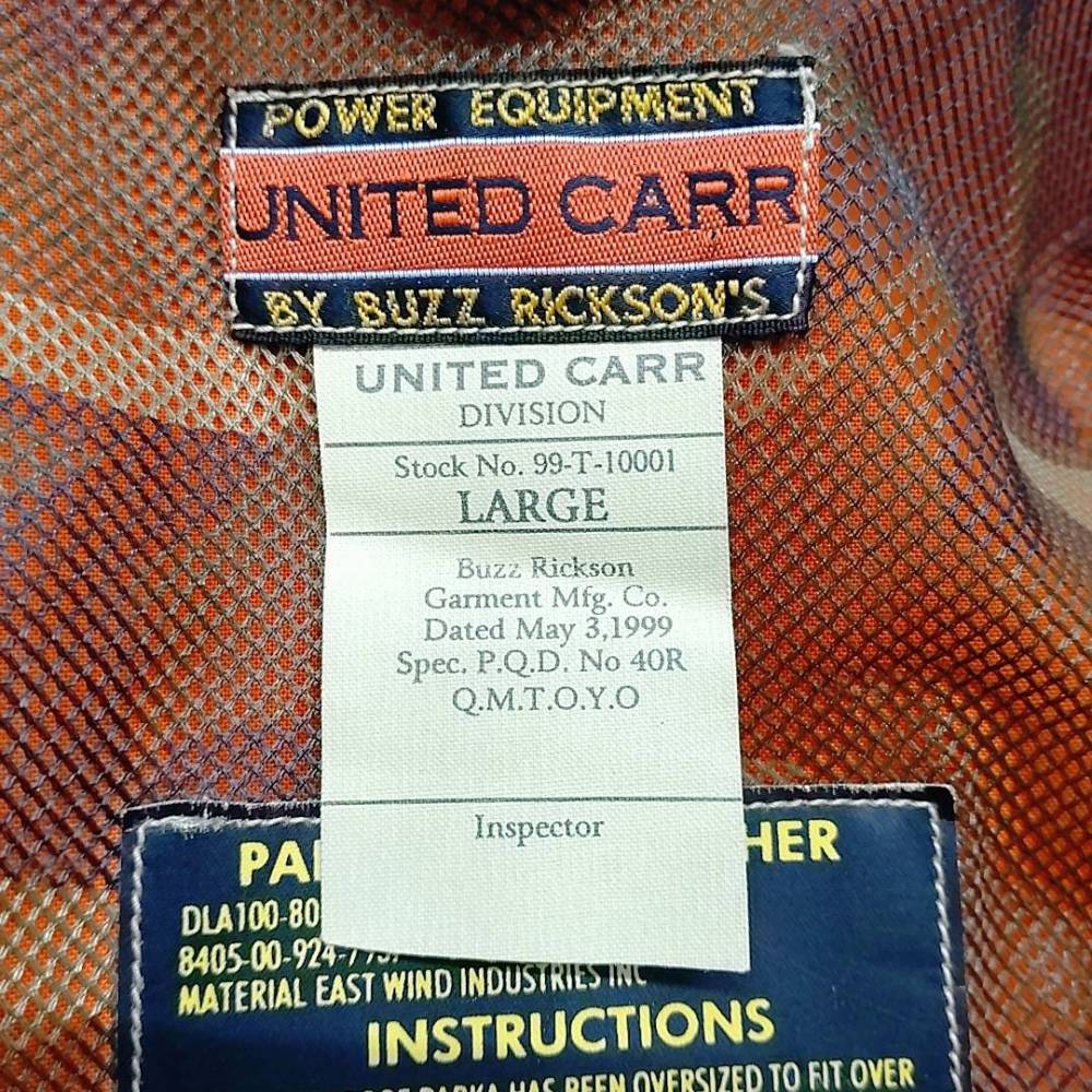 UNITED CARR BY BUZZ RICKSON'S コンバットジャケット BUZZ RICKSON'S