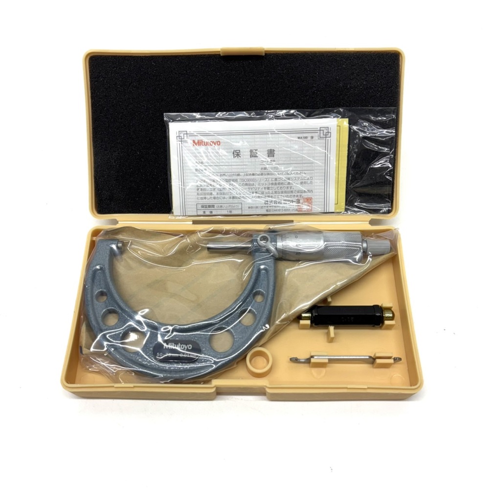 松本市 工具買取 | Mitutoyo 標準外側マイクロメーター 50-75mm 0.01mm OM-75