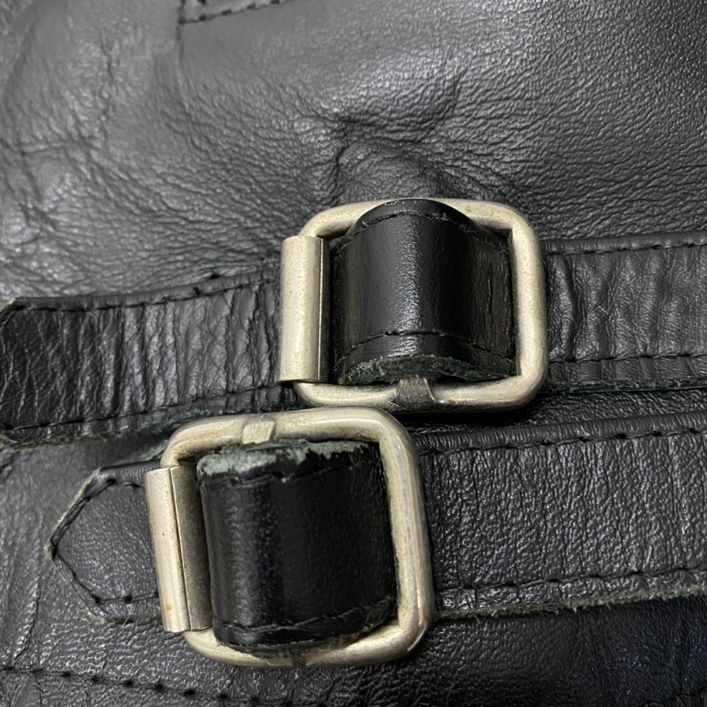 COOL SCAT(クールスキャット).レザー シングル ライダース 黒 36(上質