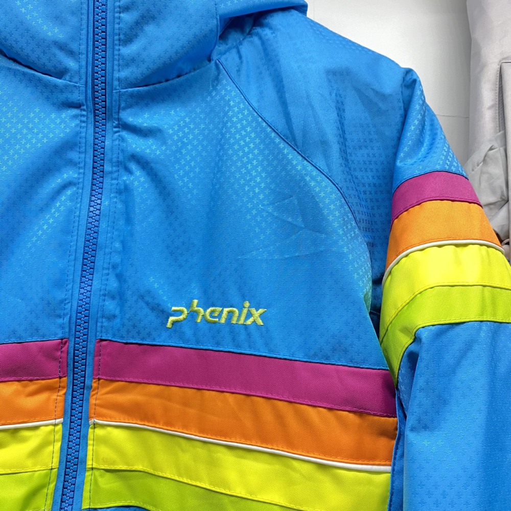 Phenix 子ども用スキーウェア 水色 ストライプ PHENIX