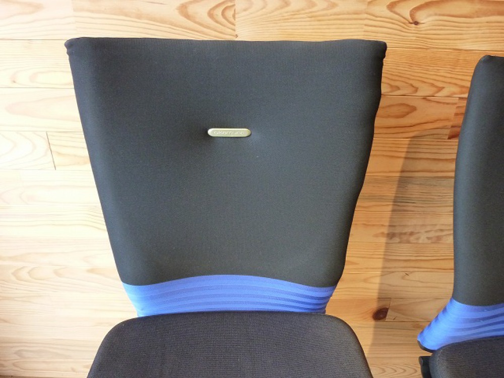 オカムラ オフィスチェア 2脚セット フィーゴ 多機能 事務椅子 ブルー 肘なし 出張買取 | 長野県長野市 写真4