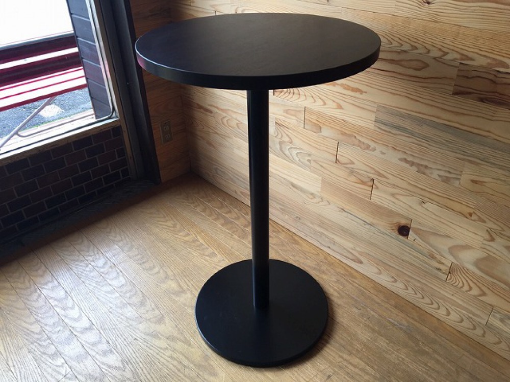 バーテーブル ハイテーブル カウンター 丸形天板 モダン カフェ 立ち飲み 出張買取 | 長野県飯田市 写真4