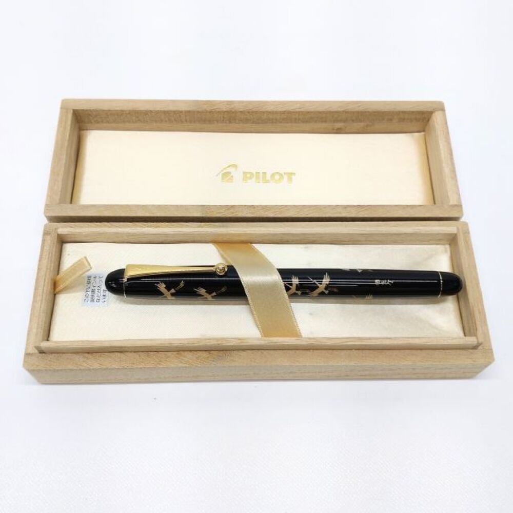 松本市 文房具買取 | パイロット 漆蒔絵 万年筆 14K 写真9