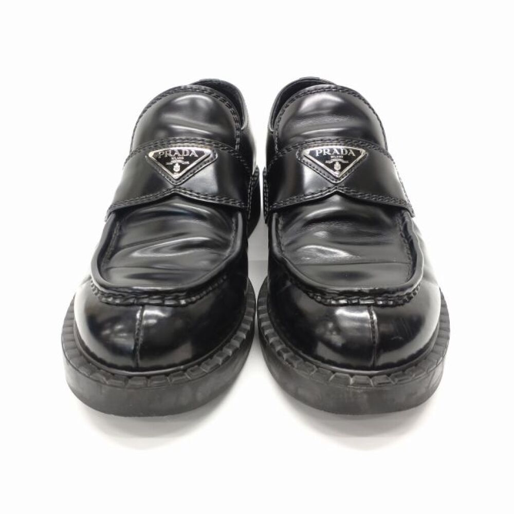 松本市 ブランド買取 | プラダ レザーローファー 写真4